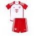 Bayern Munich Dayot Upamecano #2 Prima Maglia Bambino 2023-24 Manica Corta (+ Pantaloni corti)